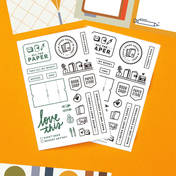All the Paper 4x6 Clear Stamp Set