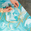 Feuilles d’emballage cadeau marbrées à la main {plusieurs couleurs}