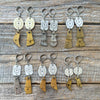 Balancing Time Vintage Watch Dial Earrings