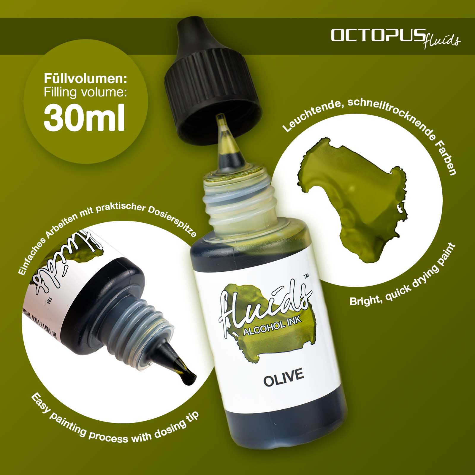Olive Alcohol Ink