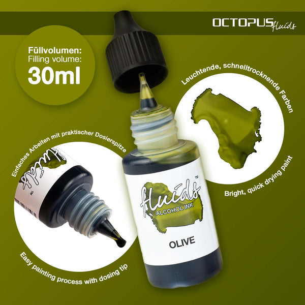 Olive Alcohol Ink