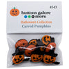 Carved Pumpkins Halloween Button Embellishments