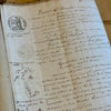 Antique 1840s French Calligraphy Pages