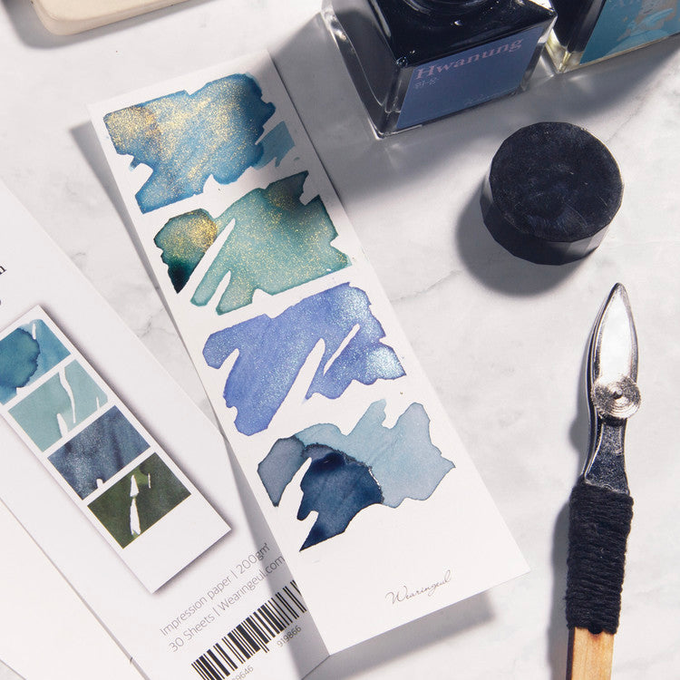 White Instant Film 4-up Color Swatch Cards