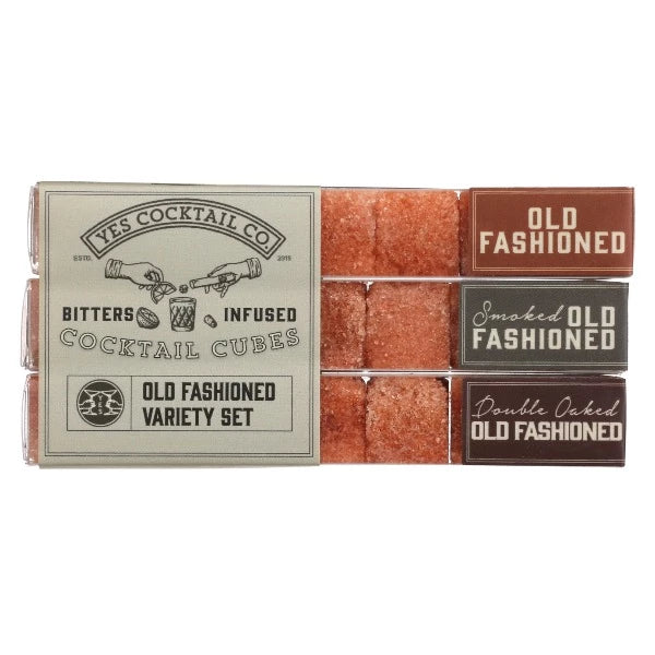 Coffrets cadeaux variés de cubes de cocktail infusés