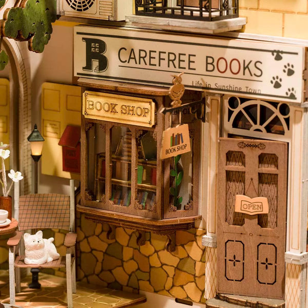 Kit de diorama du coin livre de Sunshine Town
