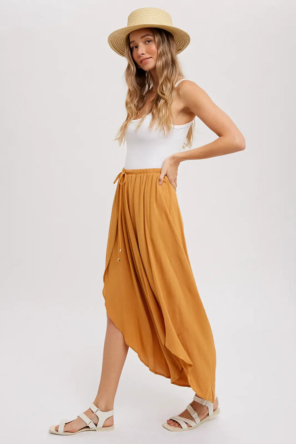 High-Slit Wrap Culottes {multiple colors}