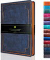 Navy Vintage Style Diary Vegan Leather (Navy)