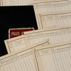 Original 1850s Blank French Ledger Pages Bundles Set/5
