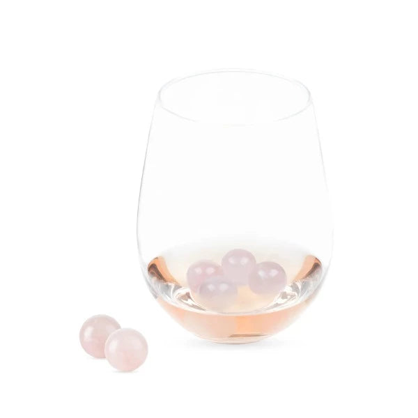 Rose Quartz Wine Gems {set of 6}