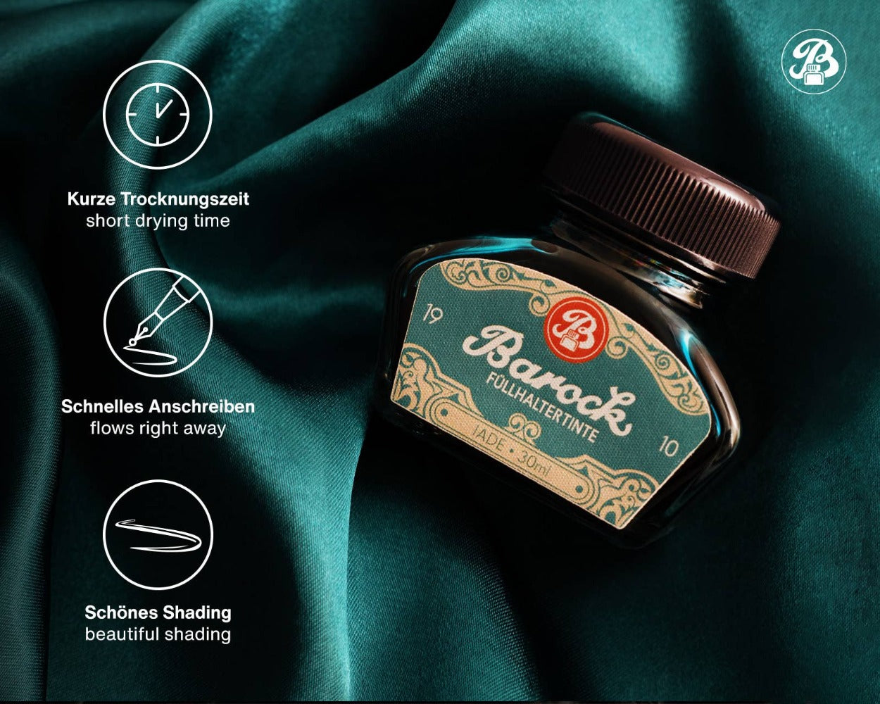 Jade Fountain Pen Ink | Baroque 1910