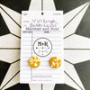 Deep Yellow Vintage Book Cover Post Earrings