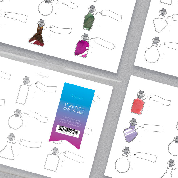 Alice's Potions Color Swatch A5 Sheets