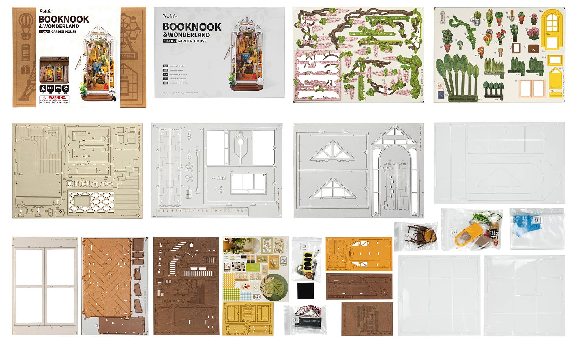Garden House Book Nook Diorama Kit