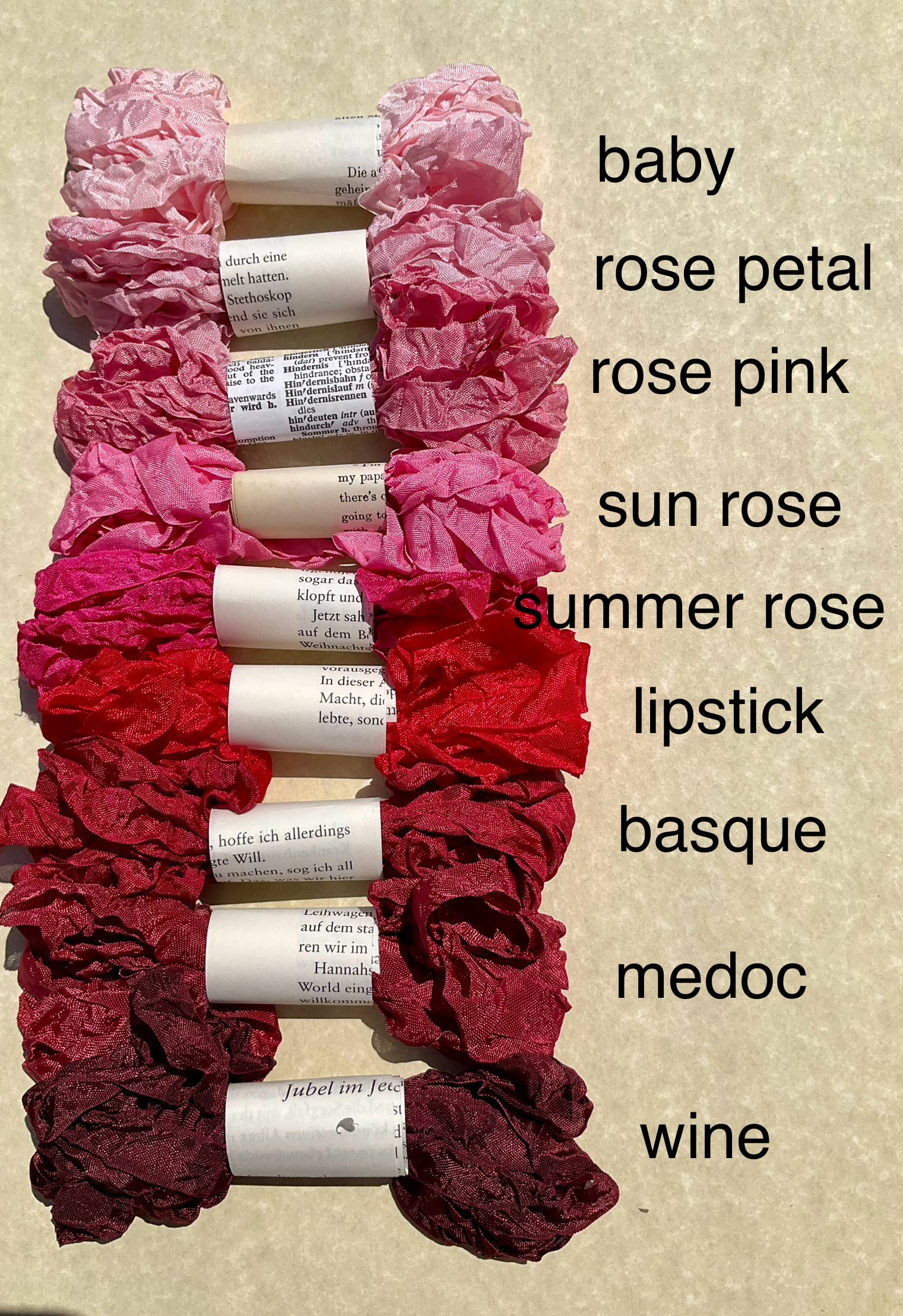 Crinkled Ribbon | Pinks & Purples