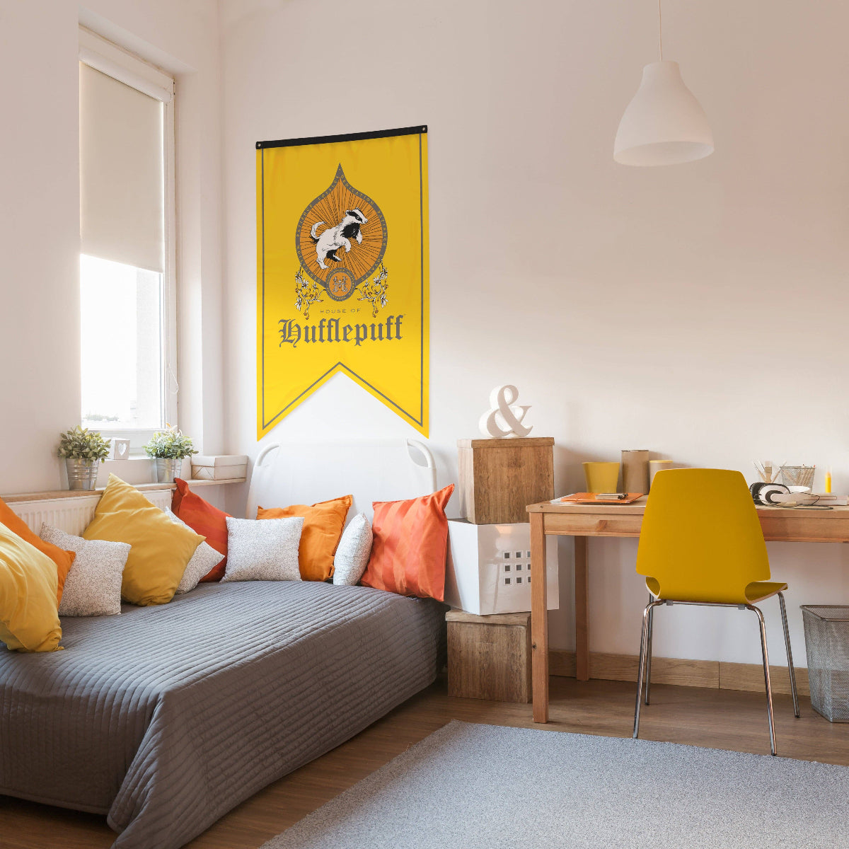 Hufflepuff 30x50 Crest Banner Flag | Harry Potter