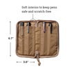 Quattro Zippered Pen Case