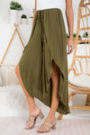 High-Slit Wrap Culottes {clearance}
