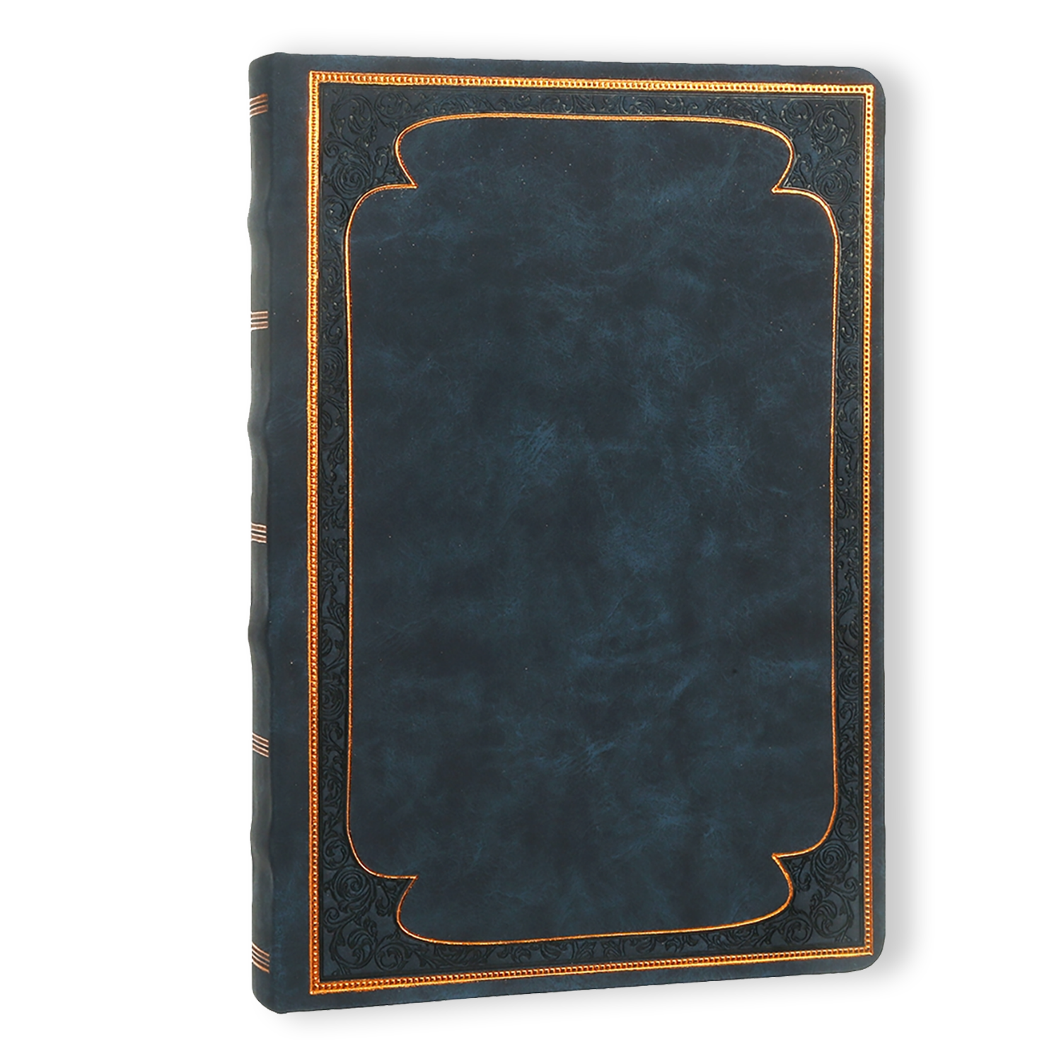 Navy Vintage Style Diary Vegan Leather (Navy)
