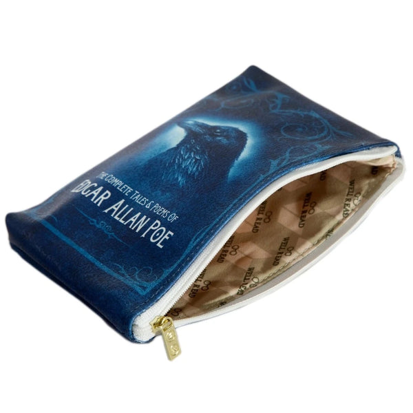 Edgar Allan Poe Book Art Zipper Pouch