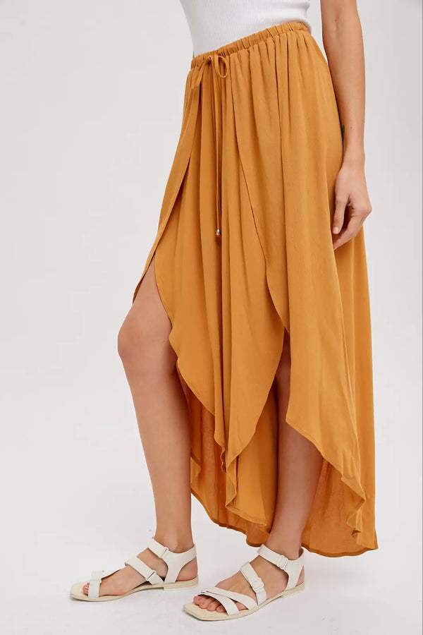 High-Slit Wrap Culottes {multiple colors}