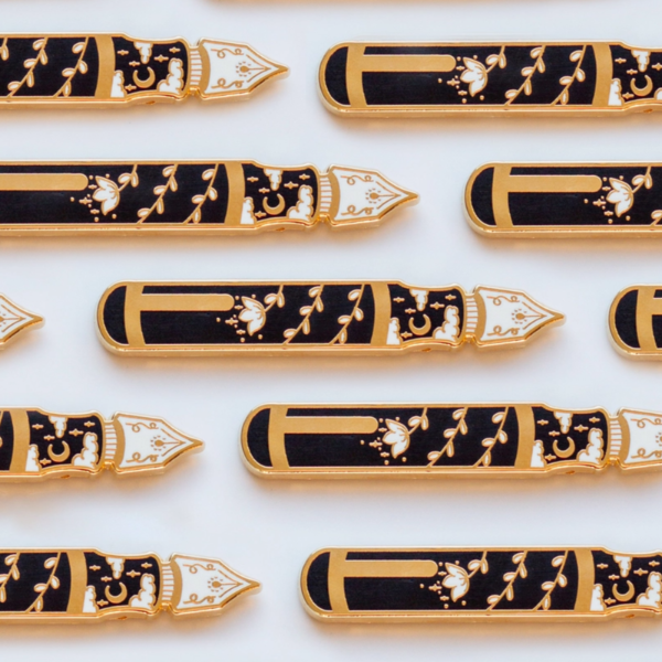 Fountain Pen Enamel Pin