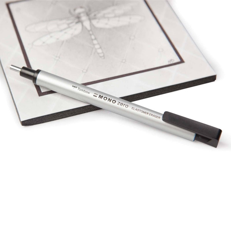 Silver Mono Zero Round Eraser