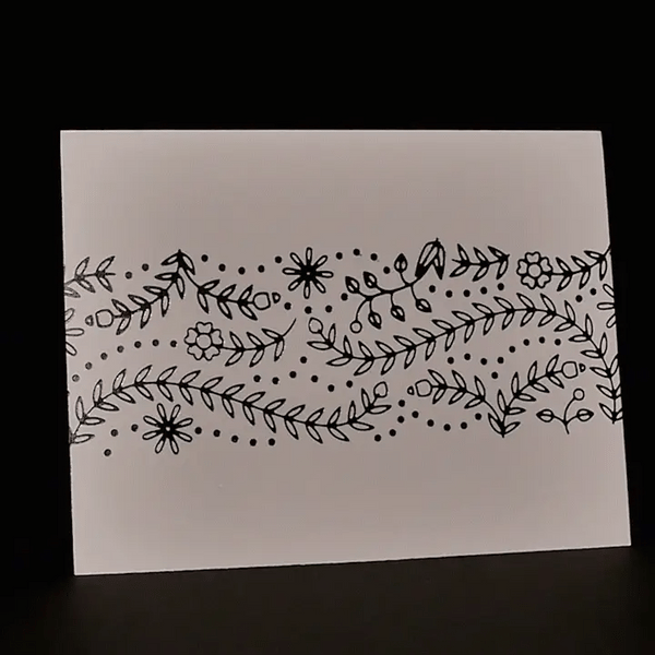 Black Hot Foil Glimmer Roll