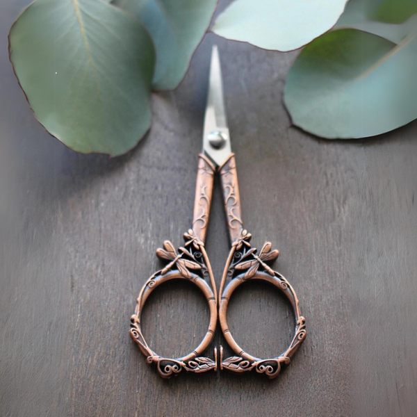 Dragonfly Embroidery Scissors {Antique Copper}