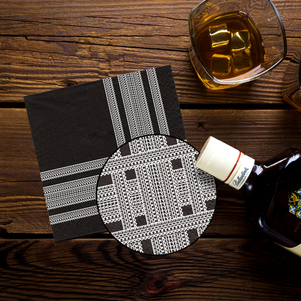 F*ckity Stripe Illusion Cocktail Napkins