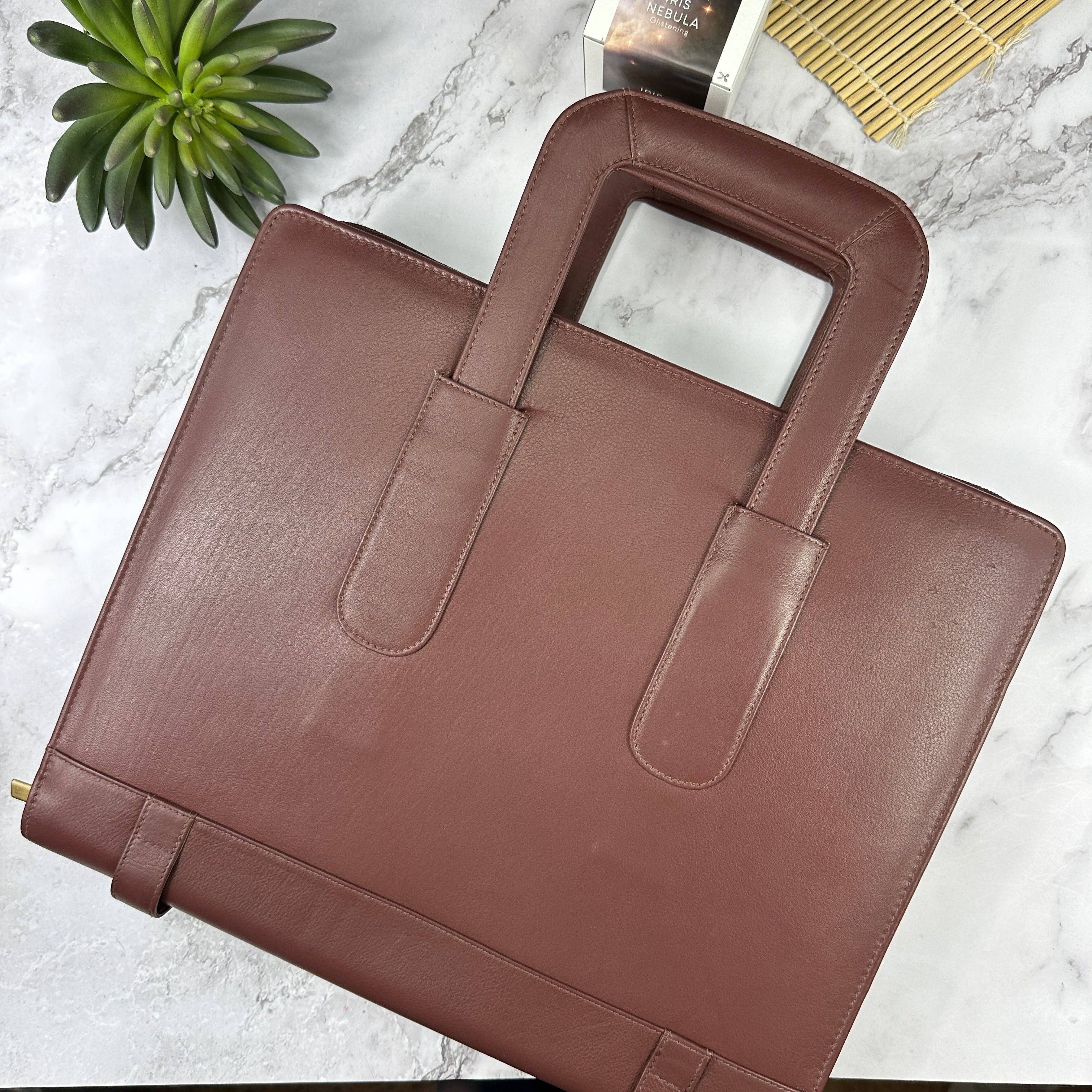 Bomber Brown Leather 96 Pen Zip Case
