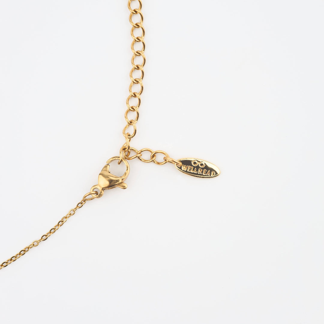 Pride and Prejudice Feather Pendant Necklace
