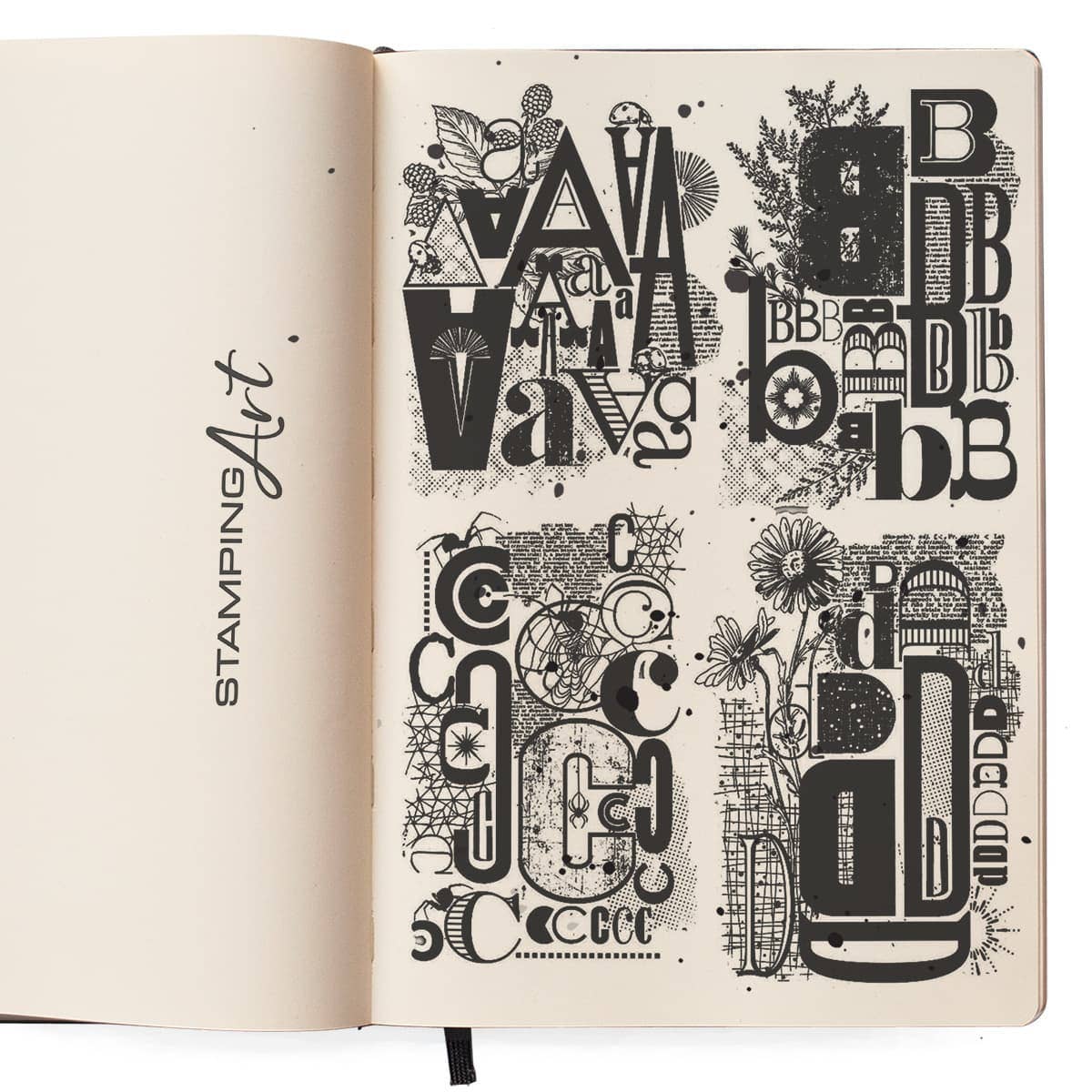 Design Letters 6x8 Clear Stamp Sets | Bad Girls
