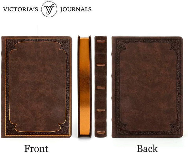 Matte Brown Classic Style Ruled Journal