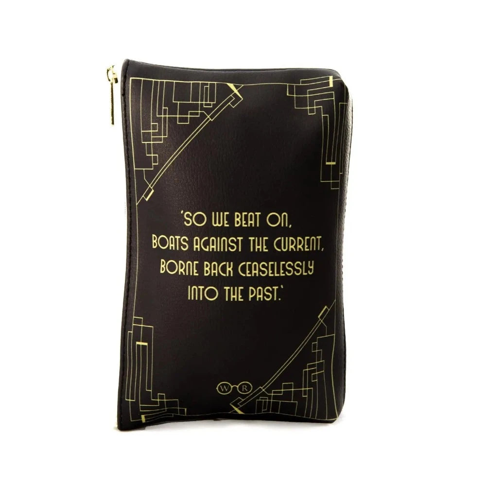 Great Gatsby Book Art Crossbody + Portefeuille {plusieurs styles}