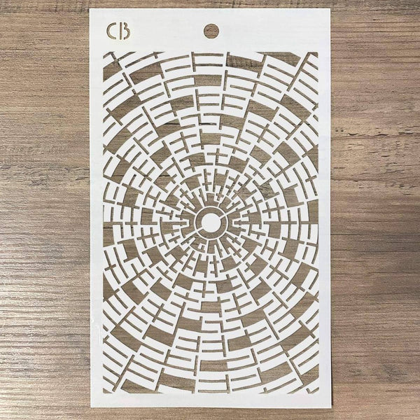 Concentric 5x8 Stencil | Bad Girls