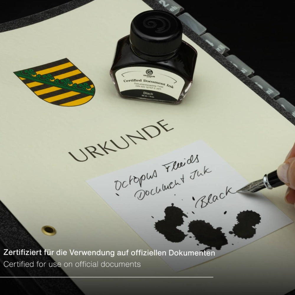 Black Certified Document Fountain Pen Ink