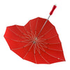 Red Heart Shaped Umbrella