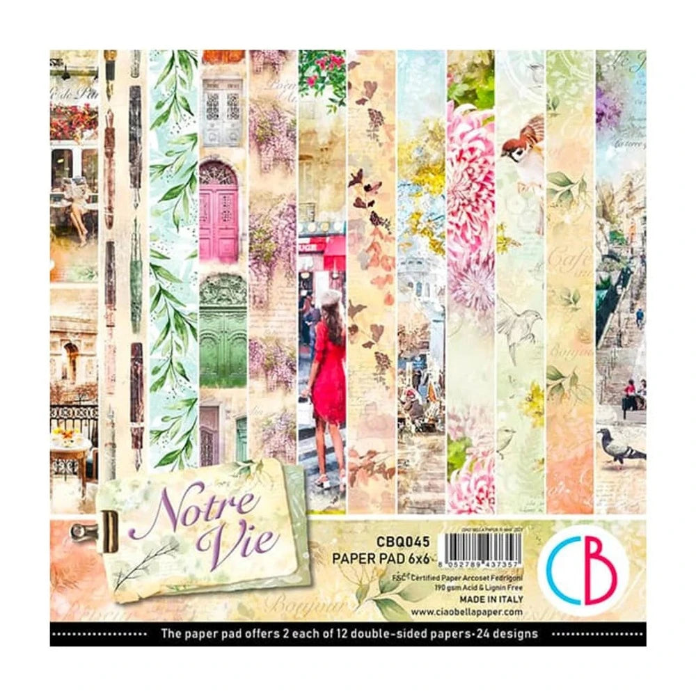 Notre Vie 6x6 Paper Pad {clearance}