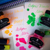 Neon Highlighter Orange Pigmented Fountain Pen Ink