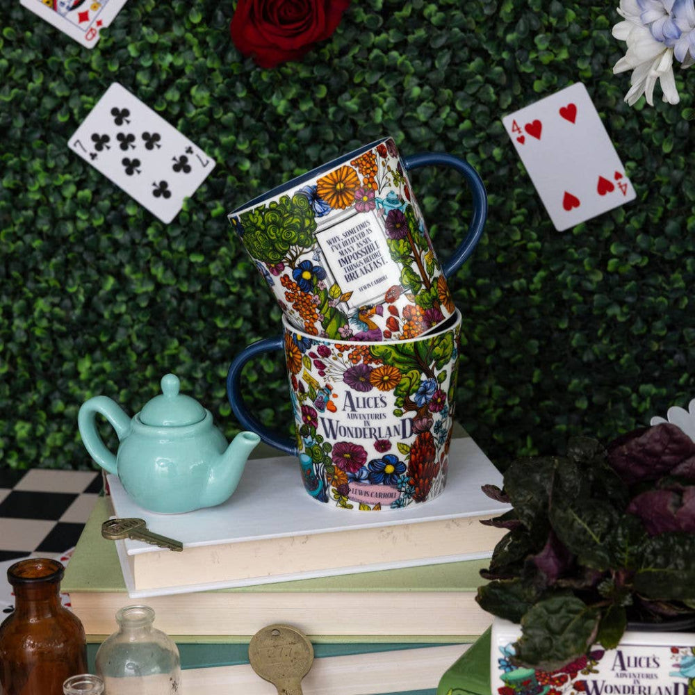 Floral Nonsense Alice in Wonderland Ceramic Mug