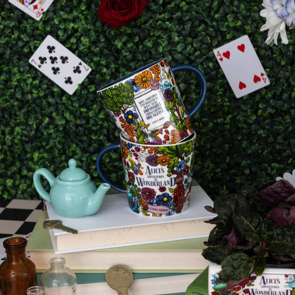 Floral Nonsense Alice in Wonderland Ceramic Mug
