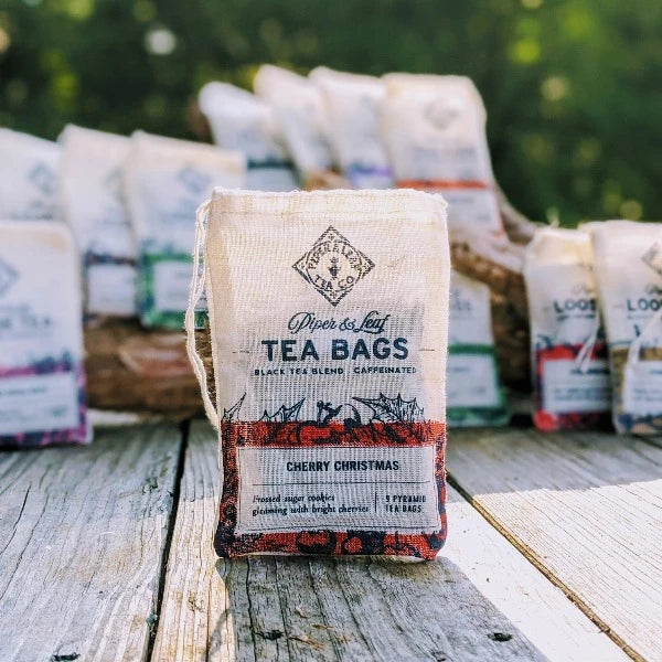 Cherry Christmas Tea Bags