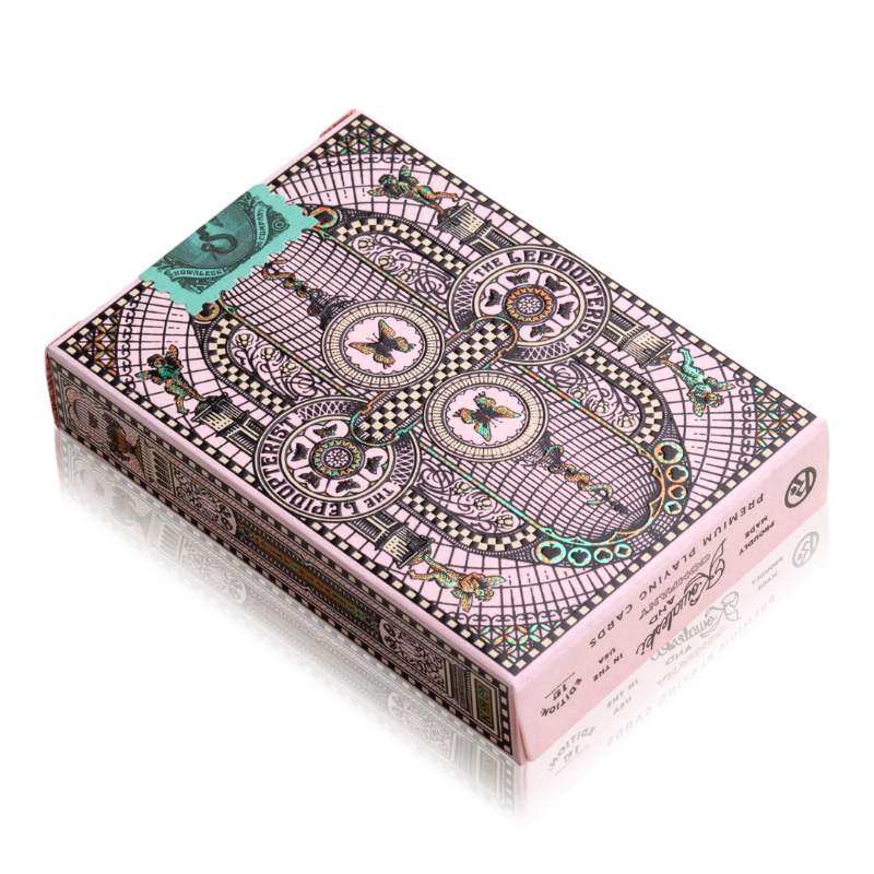 Pink Lepidopterist Playing Cards