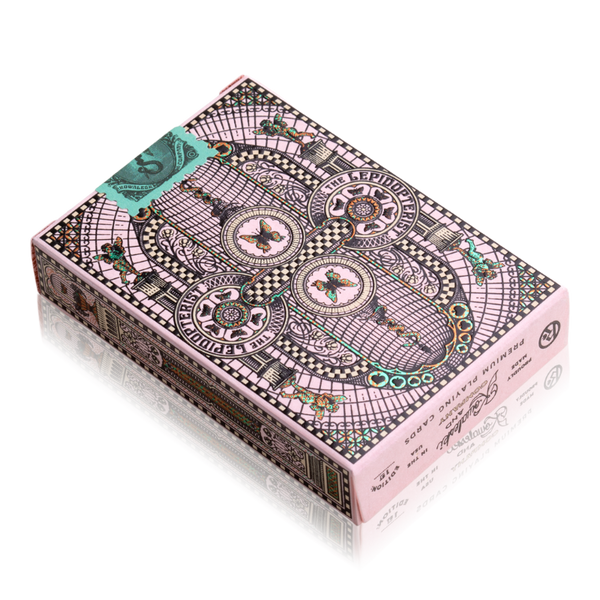 Pink Lepidopterist Playing Cards