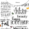 Autumn Afternoon Word Title Ephemera | Ginger Snap {clearance}