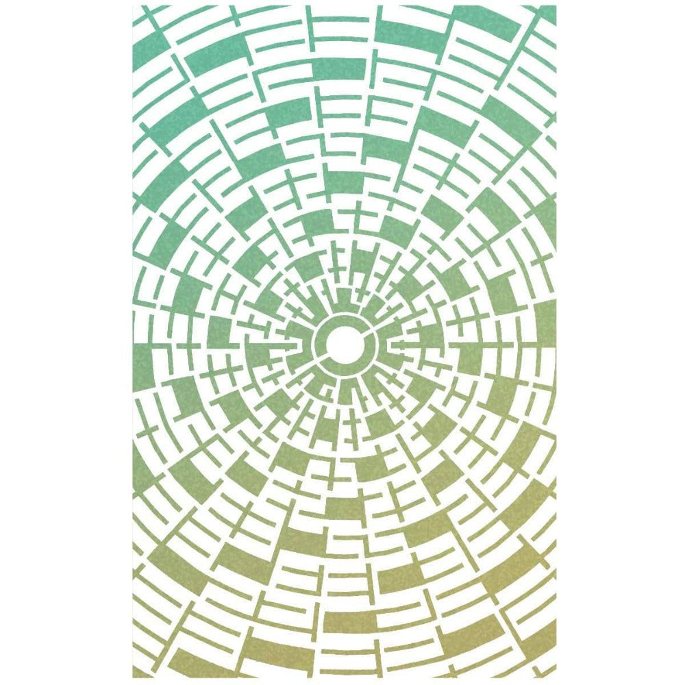 Concentric 5x8 Stencil | Bad Girls
