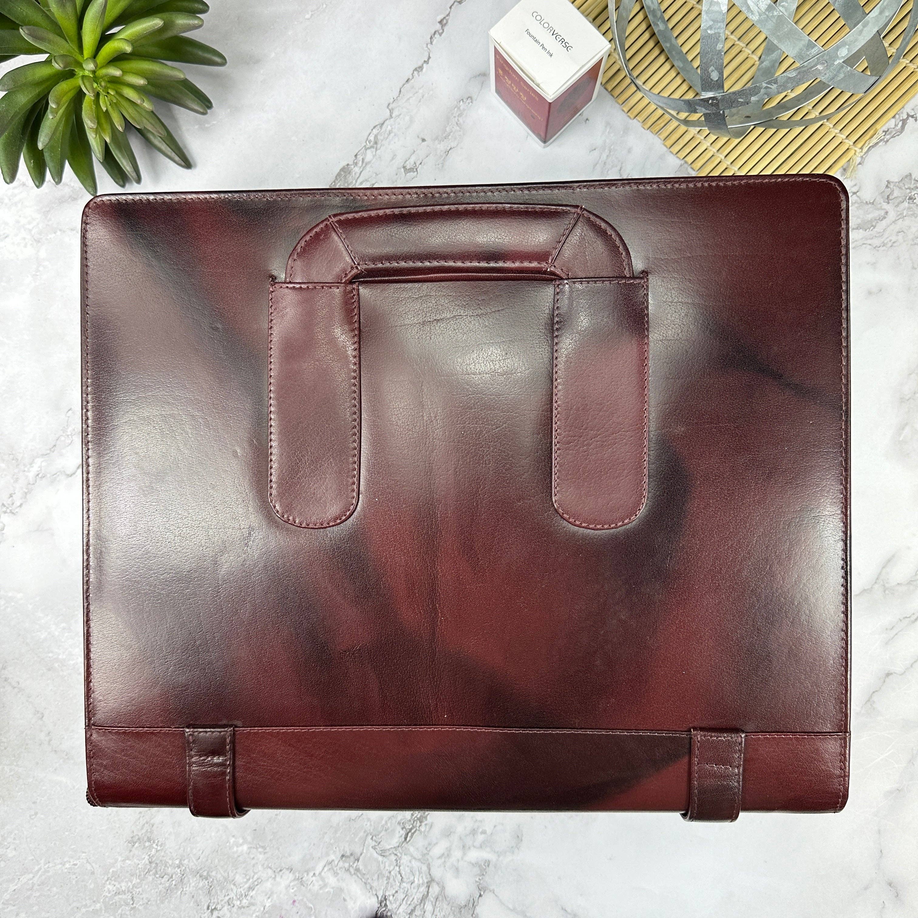 Bomber Brown Leather 96 Pen Zip Case