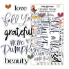Autumn Afternoon Word Title Ephemera | Ginger Snap {clearance}
