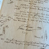 Antique 1840s French Calligraphy Pages